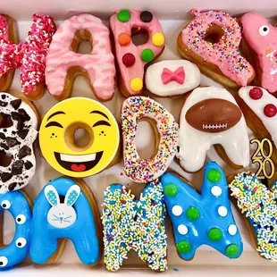 Birthday donuts! Order at least a day ahead of time