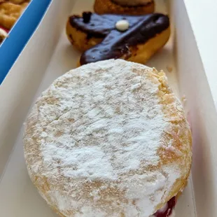 Sweet Potato Cake ($2.35), A-Town Cream ($2.35), and Fresh Strawberries &amp; Cream ($2.65).