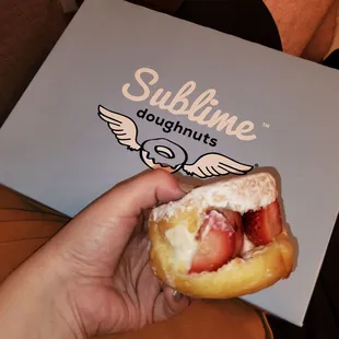 Strawberry donut