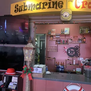 the inside of the restaurant