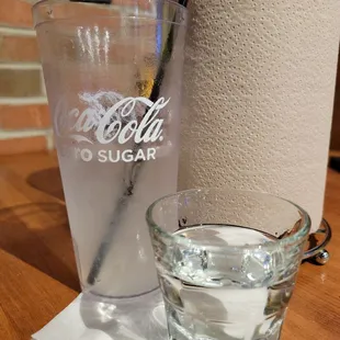 Homemade lemonade with a double shot of Absolute Peach Vodka.