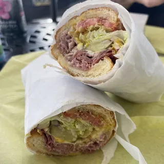 Pastrami and Cheese Hot Sub