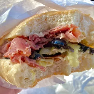 Pastrami Bacon and Cheese Sub