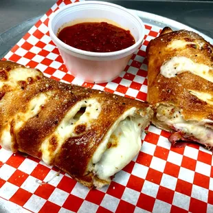 Lunch time!!! Try our Stromboli! It&apos;s filled with ham, salami, capicola, pepperoni and mozzarella cheese.