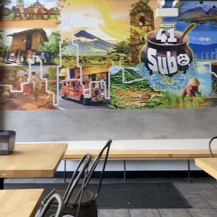 The mural inside Subo