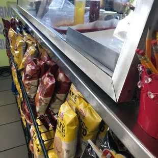 a display of food items in a grocery store