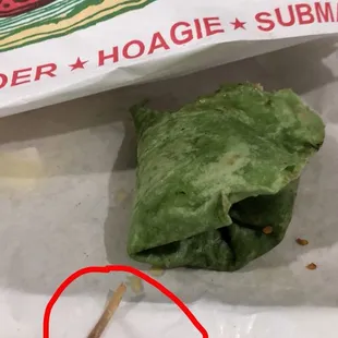 Bone found inside honey mustard chicken