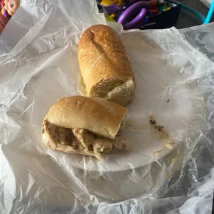 Grilled chicken sub taste delicious and my wife had the oriental chicken salad and it was a great experience for us both.