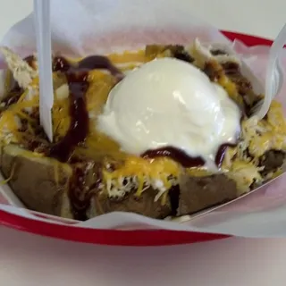 BBQ Chicken Stuffed Potato