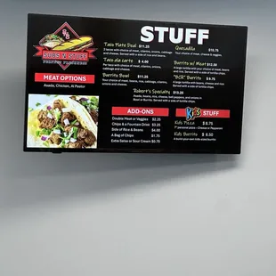 "Stuff" Menu