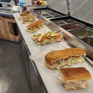 interior, sandwiches