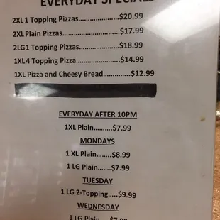 Specials Subs N Suds