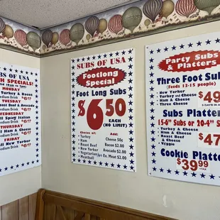 Specials and platters