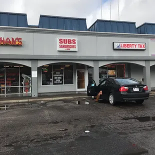 the outside of the store