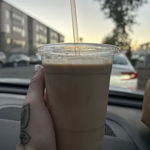 Vegan Chocolate-peanut butter milkshake