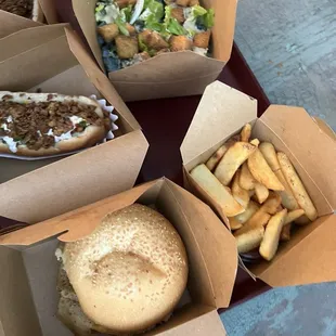 Kale Caesar Salad Large Barbys Roast Peace Sandwich Sonoran Dog