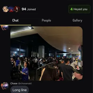 Line over 45 minutes in horribly ventilated under awning. Security charges the standard Vegas  $20 per head bribe  to skip.