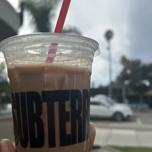 Iced Mexican mocha with almond milk