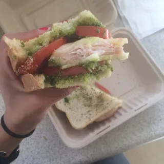 Tomato Pesto Melt Sandwich