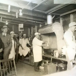 Suburban Fish Fry kitchen, October 30th, 1930.