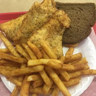 "Green River style" fish.