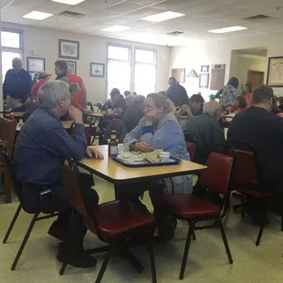 Packed dining room, the second Saturday open.