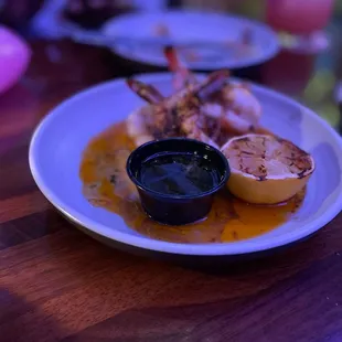 Shrimp on the halfshell...the chile butter &amp; chimmichuri are a perfect marriage!