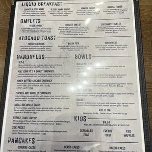 Brunch Menu