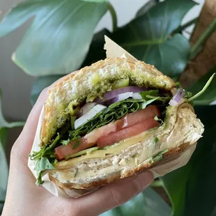 Divine Love (vegan chicken pesto) sub.