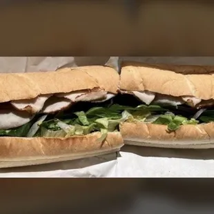 Oven-Roasted Turkey (sub was flat, had to open it up for this pic)