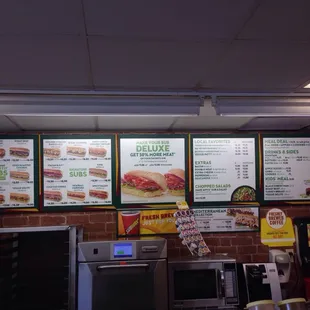 The menu!