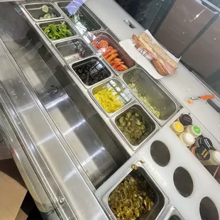 No masks and either out of veggies or they went bad