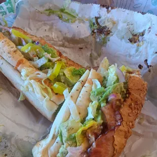 Teriyaki chicken, bacon and avocado