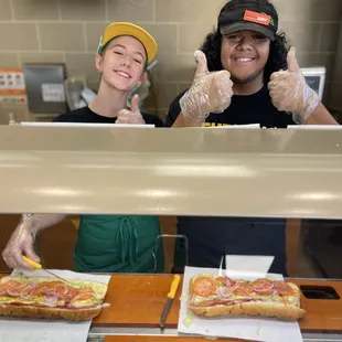 Subway employees Kaylie &amp; Christian