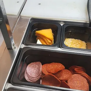 They're cheddar cheese is super old and gross