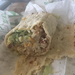 I asked the food service person for oil and vinegar. He said we don't do that. I'm telling!!! This wrap was very very dry.