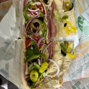 Barely any lettuce. Barely anything at all.