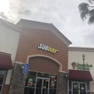 outside