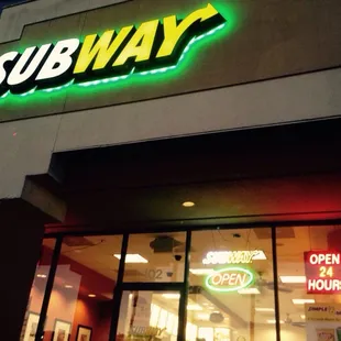 If you&apos;re craving Subway in the middle of the night, this place is open 24 hours!