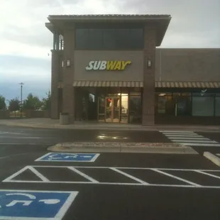 outside