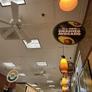 Old, dirty ceiling fans