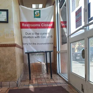 Don't bother using the bathroom either.