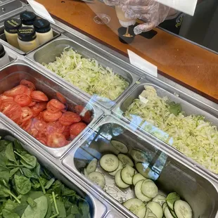 salads, interior