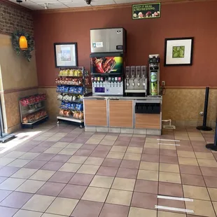 the inside of a convenience store