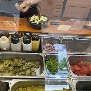 sushi and sashimi, interior