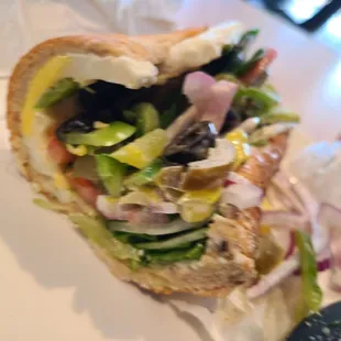 Blurry... egg n cheese