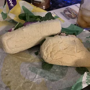 Under-done rolls - inedible.