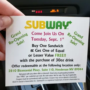 Reopening special Sept 1st!