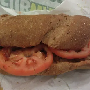 Believe it or not, this is a pretty tasty meatball sub.