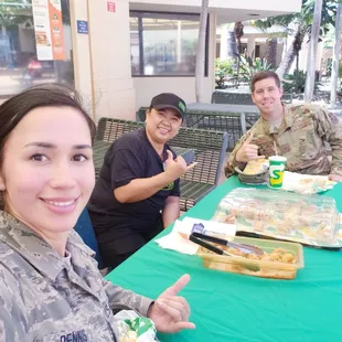 Had a cool moment on my Work lunch break at subway. Cely on staff shared samplers.